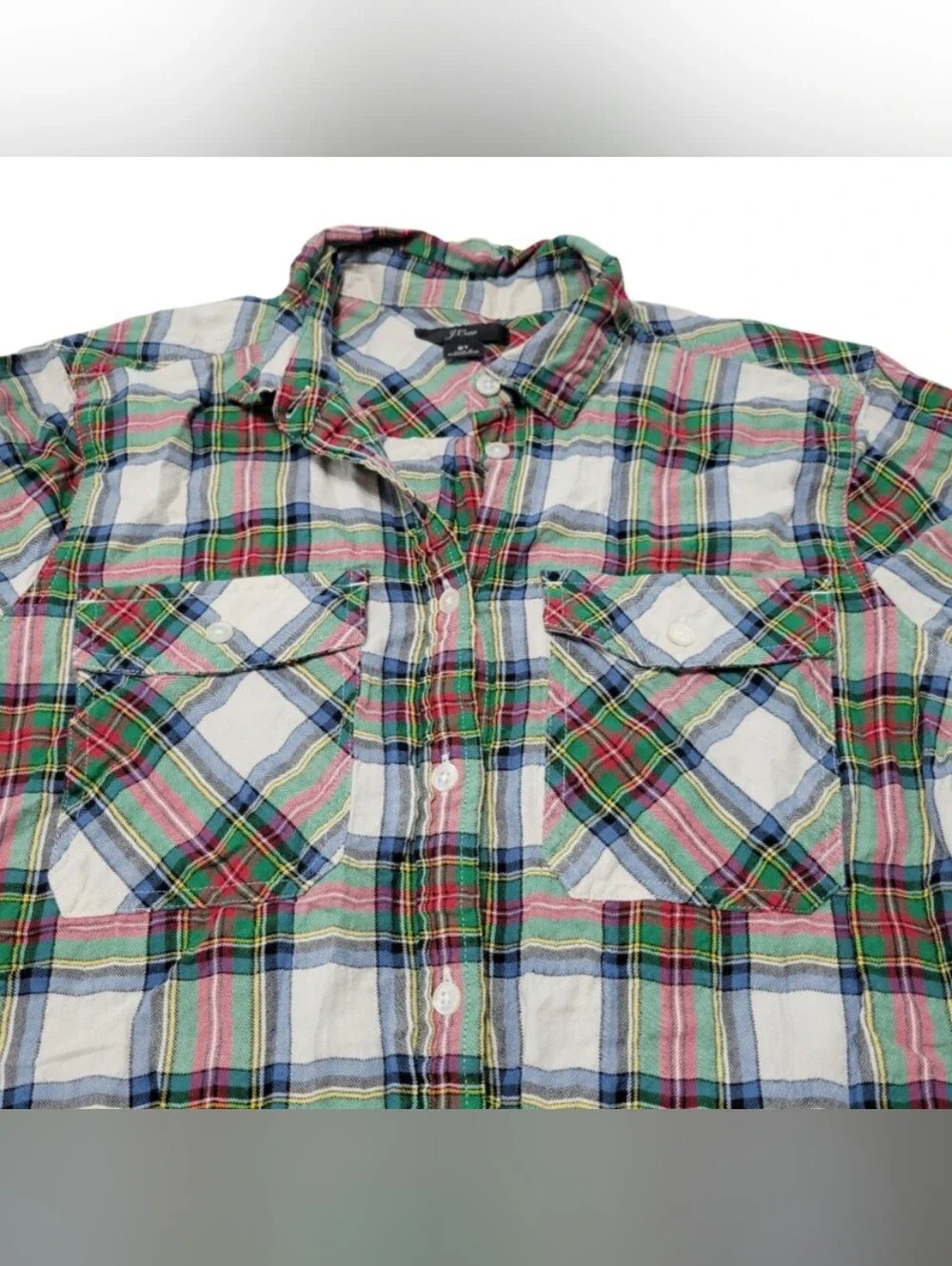 J.Crew Top Size 8 Tall J Crew Shirt 8T Long Sleeve Shirt Button Down Shirt Plaid